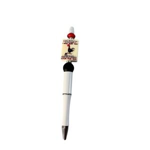 Funny Rooster Quote Beaded Pen – Handmade